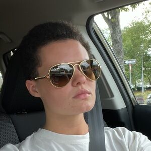 Gold Ray-Ban Aviator Max Sunglasses